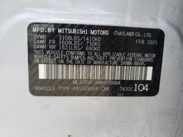 Photo 11 VIN: ML32FUFJ4MHF05664 - MITSUBISHI MIRAGE 