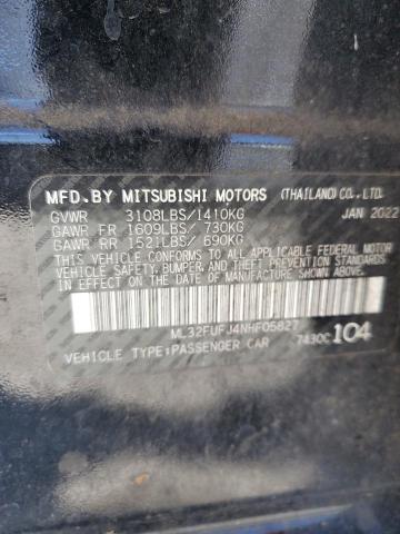 Photo 11 VIN: ML32FUFJ4NHF05827 - MITSUBISHI MIRAGE 