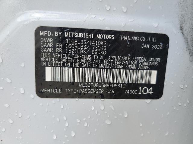 Photo 11 VIN: ML32FUFJ5NHF06811 - MITSUBISHI MIRAGE G4 