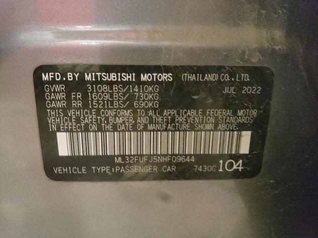 Photo 11 VIN: ML32FUFJ5NHF09644 - MITSUBISHI MIRAGE 