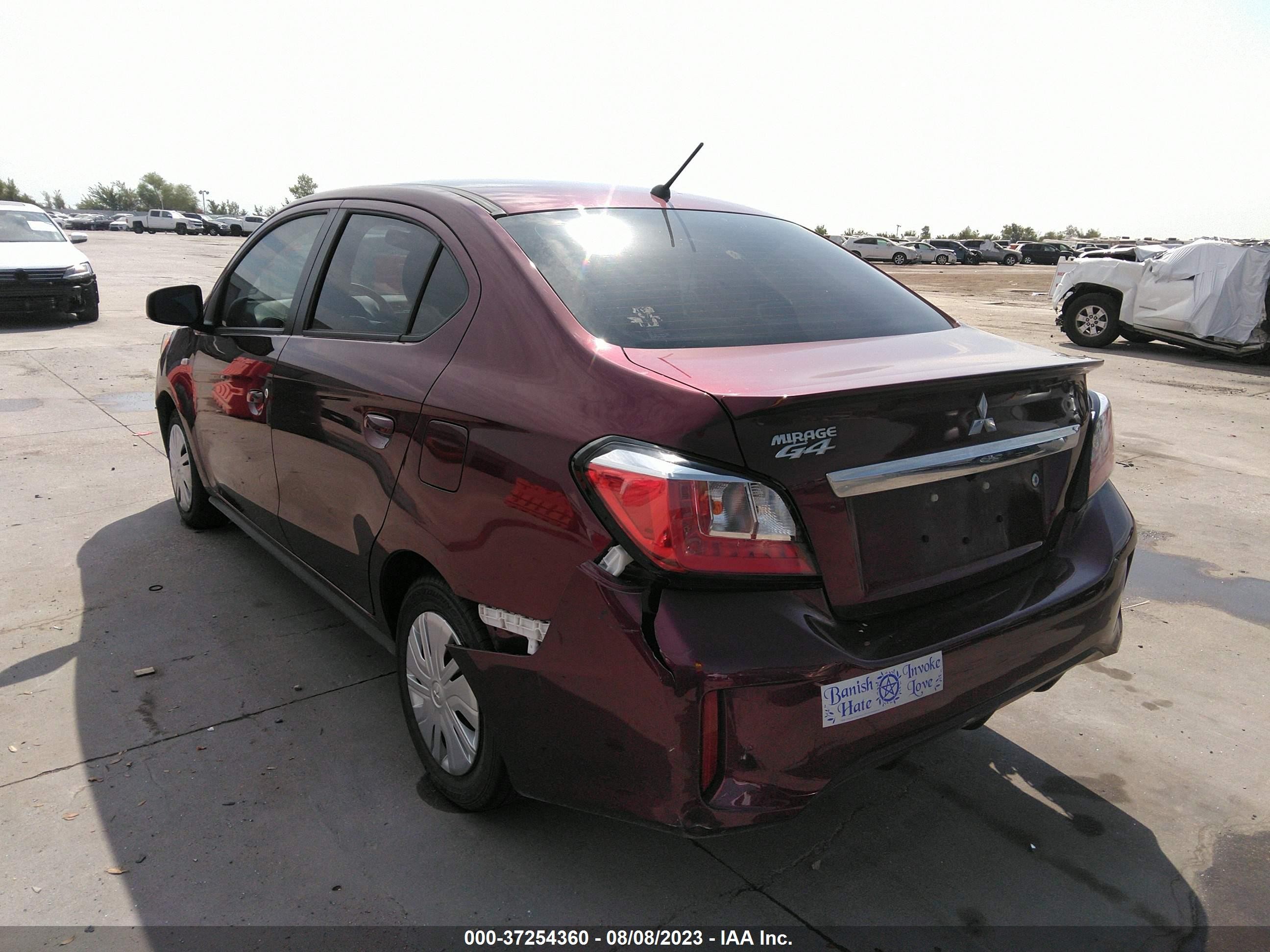 Photo 2 VIN: ML32FUFJ6MHF03088 - MITSUBISHI MIRAGE G4 