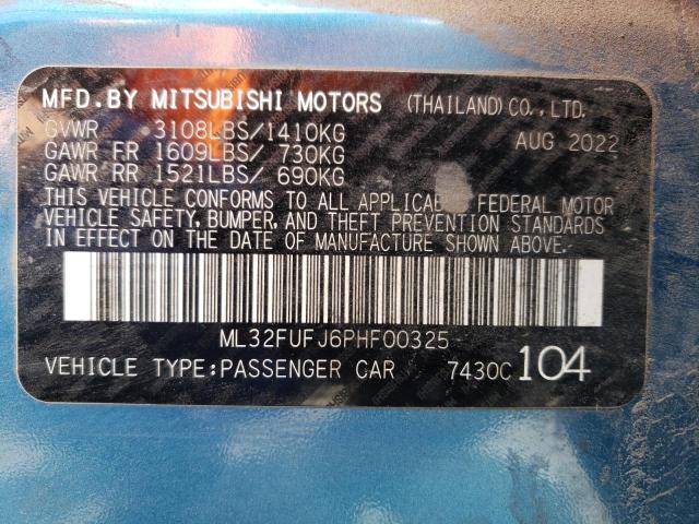 Photo 12 VIN: ML32FUFJ6PHF00325 - MITSUBISHI MIRAGE G4 