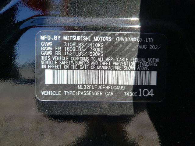 Photo 11 VIN: ML32FUFJ6PHF00499 - MITSUBISHI MIRAGE G4 