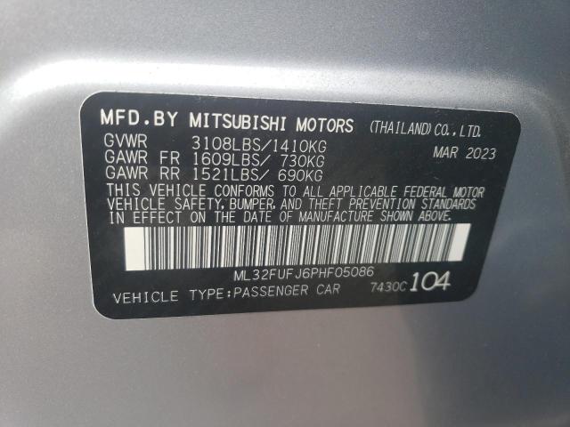 Photo 11 VIN: ML32FUFJ6PHF05086 - MITSUBISHI MIRAGE G4 