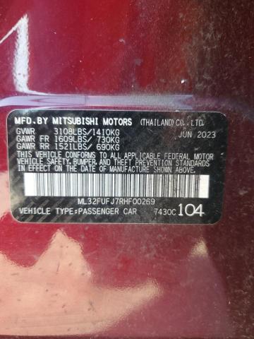 Photo 11 VIN: ML32FUFJ7RHF00269 - MITSUBISHI MIRAGE G4 