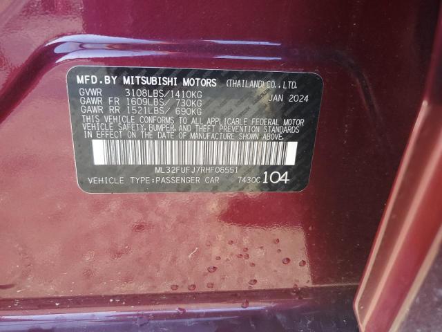 Photo 10 VIN: ML32FUFJ7RHF08551 - MITSUBISHI MIRAGE G4 