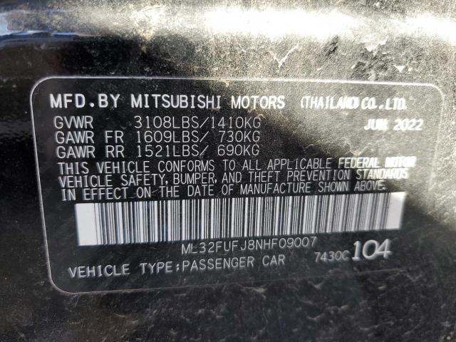 Photo 11 VIN: ML32FUFJ8NHF09007 - MITSUBISHI MIRAGE 