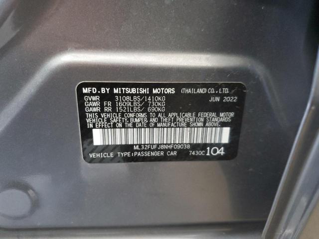 Photo 11 VIN: ML32FUFJ8NHF09038 - MITSUBISHI MIRAGE G4 