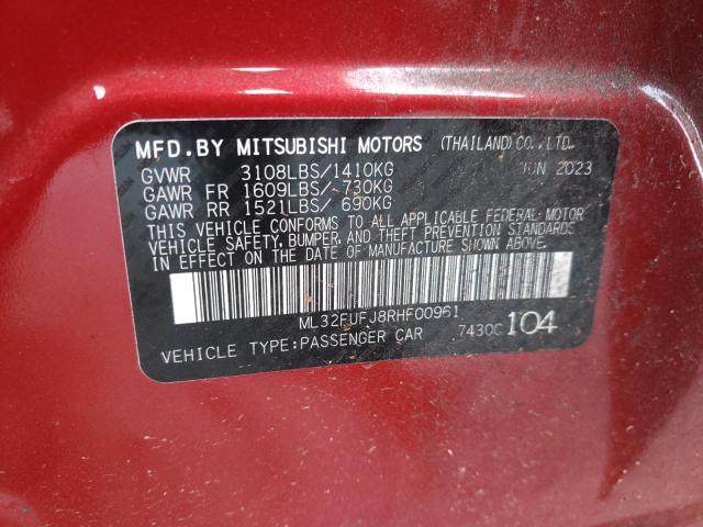 Photo 11 VIN: ML32FUFJ8RHF00961 - MITSUBISHI MIRAGE G4 