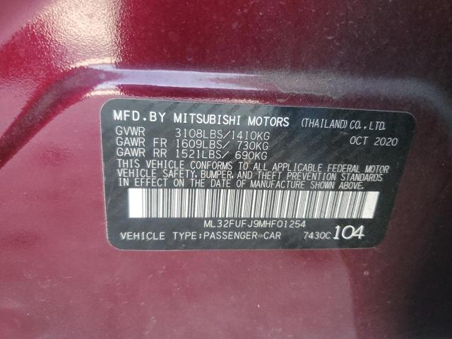 Photo 11 VIN: ML32FUFJ9MHF01254 - MITSUBISHI MIRAGE 