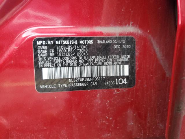 Photo 12 VIN: ML32FUFJ9MHF03117 - MITSUBISHI MIRAGE 