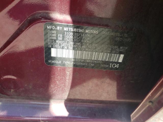 Photo 12 VIN: ML32FUFJ9MHF04039 - MITSUBISHI MIRAGE G4 