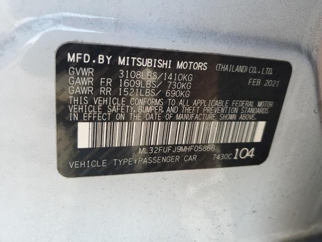 Photo 11 VIN: ML32FUFJ9MHF05868 - MITSUBISHI MIRAGE 