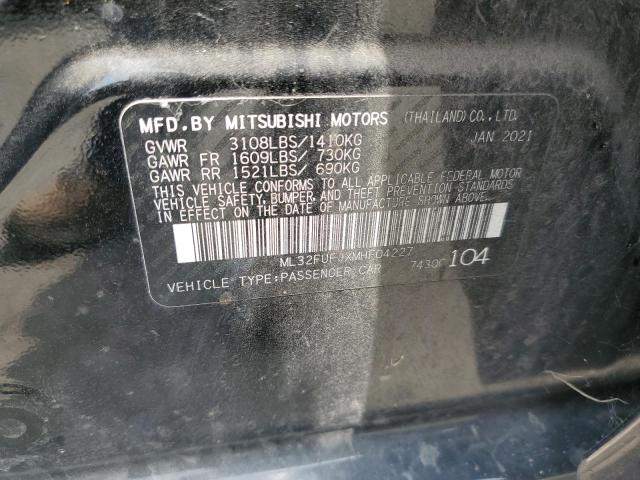 Photo 12 VIN: ML32FUFJXMHF04227 - MITSUBISHI MIRAGE 