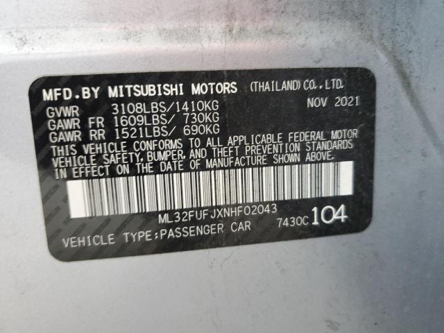 Photo 11 VIN: ML32FUFJXNHF02043 - MITSUBISHI MIRAGE 