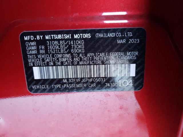 Photo 11 VIN: ML32FVFJ6PHF05031 - MITSUBISHI MIRAGE 