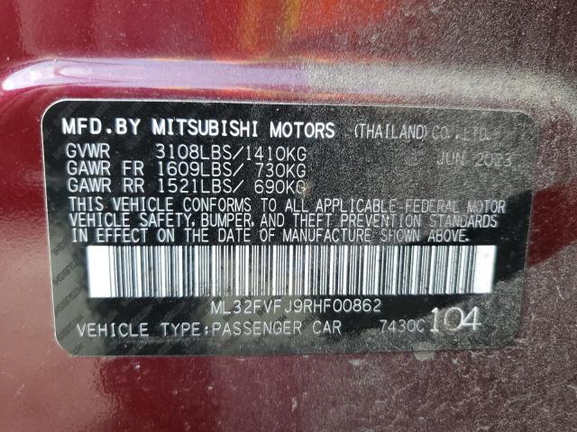 Photo 11 VIN: ML32FVFJ9RHF00862 - MITSUBISHI MIRAGE G4 