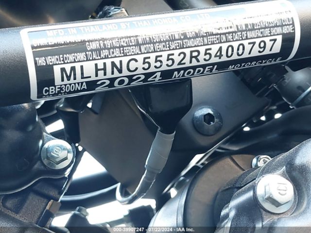 Photo 9 VIN: MLHNC5552R5400797 - HONDA CB300R 