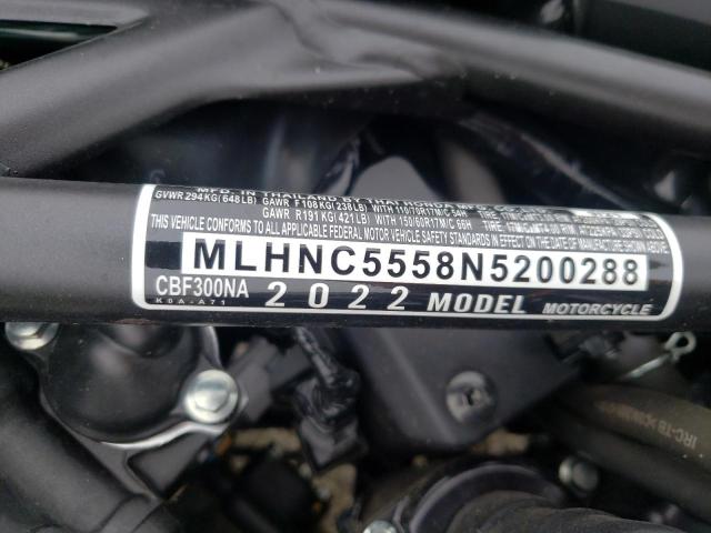 Photo 9 VIN: MLHNC5558N5200288 - HONDA CBF300 NA 