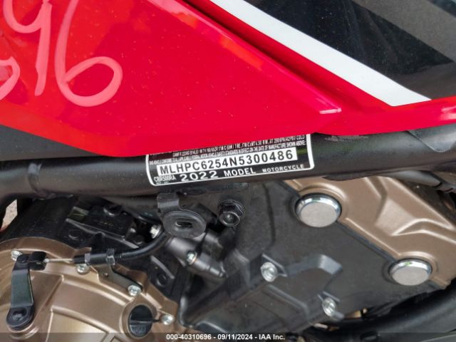 Photo 9 VIN: MLHPC6254N5300486 - HONDA CBR500 