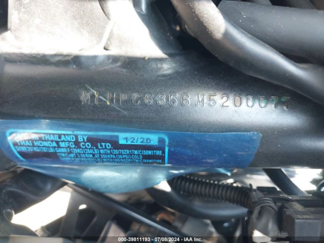 Photo 9 VIN: MLHPC6356M5200077 - HONDA CB500 