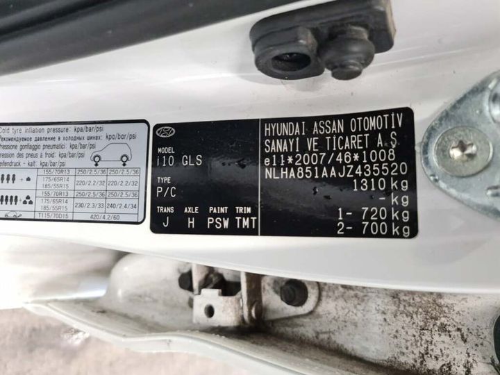 Photo 19 VIN: NLHA851AAJZ435520 - HYUNDAI I 