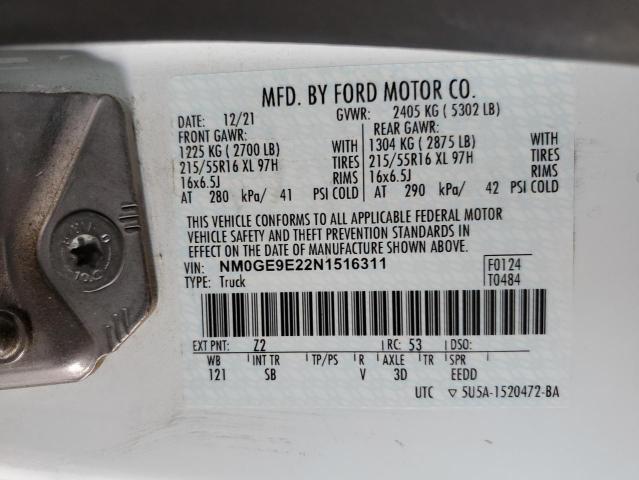 Photo 11 VIN: NM0GE9E22N1516311 - FORD TRANSIT CO 