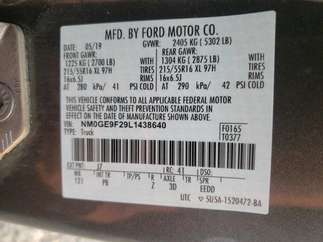 Photo 9 VIN: NM0GE9F29L1438640 - FORD TRANSIT CONNECT 