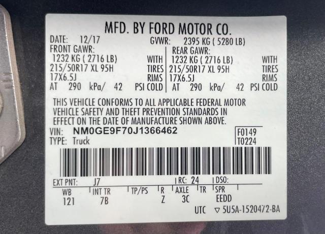 Photo 9 VIN: NM0GE9F70J1366462 - FORD TRANSIT 