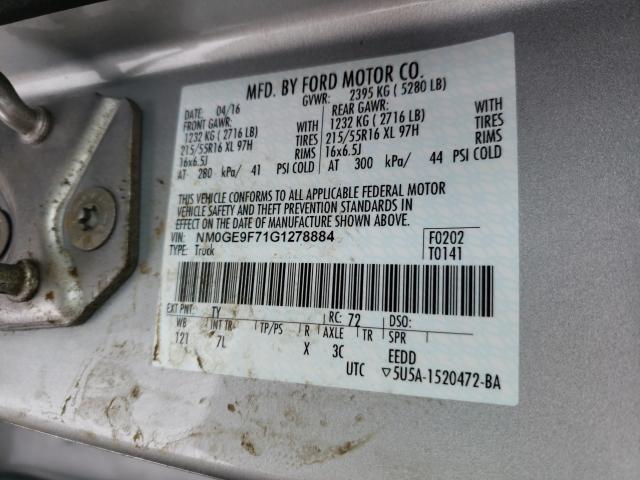 Photo 9 VIN: NM0GE9F71G1278884 - FORD TRANSIT CONNECT 