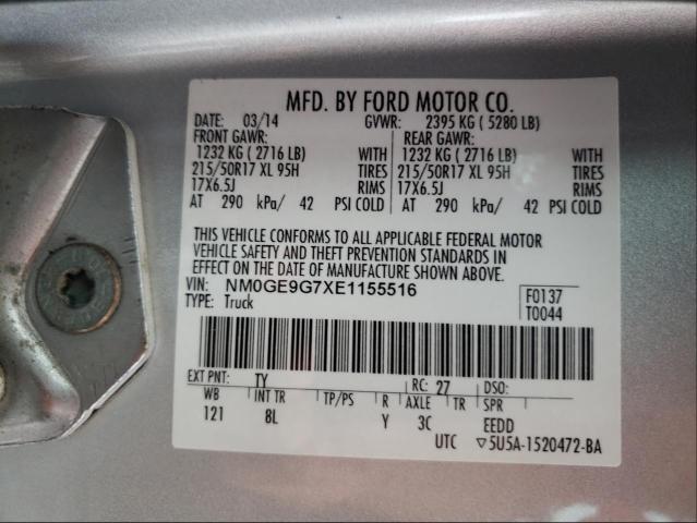 Photo 9 VIN: NM0GE9G7XE1155516 - FORD TRANSIT CO 