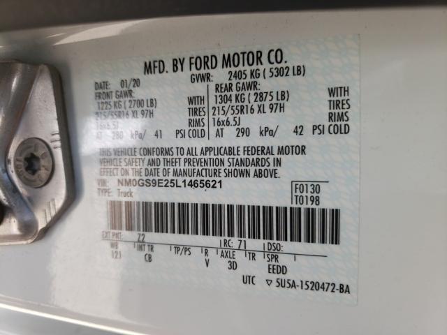 Photo 9 VIN: NM0GS9E25L1465621 - FORD TRANSIT CONNECT WAGON 