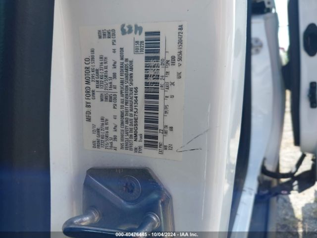 Photo 8 VIN: NM0GS9E75J1364166 - FORD TRANSIT CONNECT 