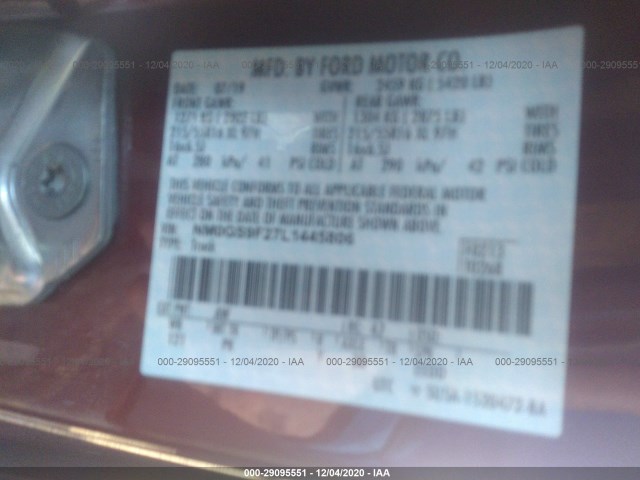 Photo 8 VIN: NM0GS9F27L1445806 - FORD TRANSIT CONNECT WAGON 