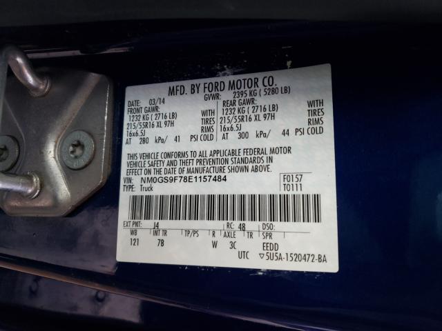 Photo 9 VIN: NM0GS9F78E1157484 - FORD TRANSIT CO 