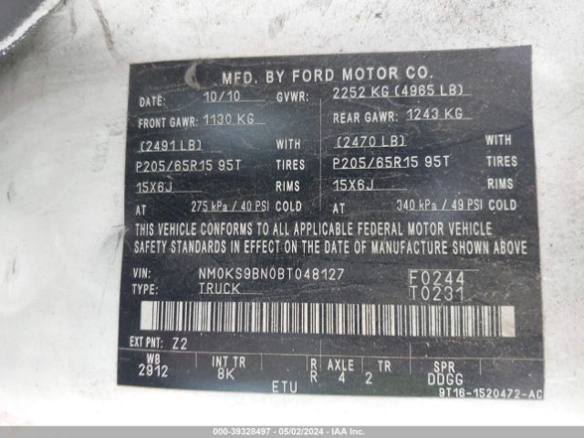 Photo 8 VIN: NM0KS9BN0BT048127 - FORD TRANSIT CONNECT 