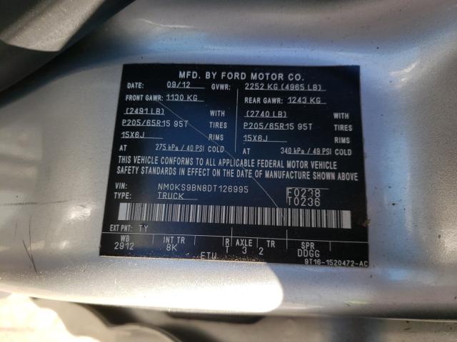 Photo 9 VIN: NM0KS9BN8DT126995 - FORD TRANSIT CO 