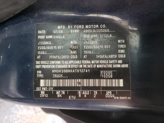 Photo 9 VIN: NM0KS9BNXAT013741 - FORD TRANSIT CO 