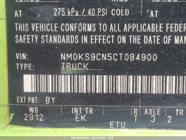 Photo 8 VIN: NM0KS9CN5CT084900 - FORD TRANSIT CONNECT WAGON 