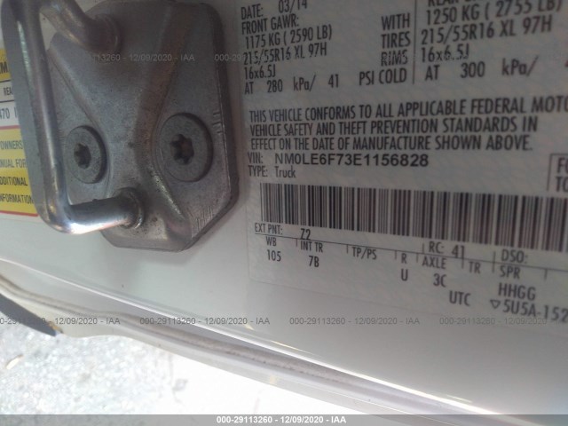 Photo 8 VIN: NM0LE6F73E1156828 - FORD TRANSIT CONNECT 