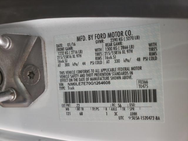 Photo 9 VIN: NM0LE7E70G1264608 - FORD TRANSIT CO 