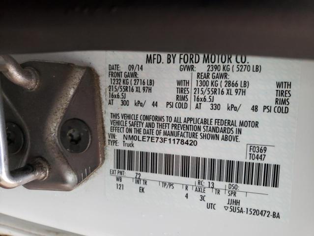 Photo 9 VIN: NM0LE7E73F1178420 - FORD TRANSIT CO 