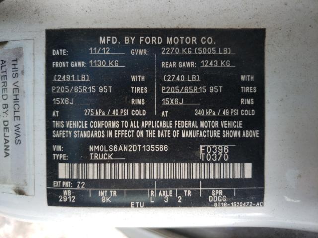 Photo 9 VIN: NM0LS6AN2DT135566 - FORD TRANSIT CO 