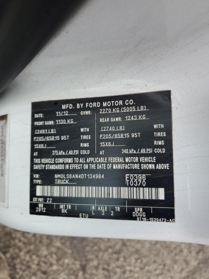 Photo 12 VIN: NM0LS6AN4DT134984 - FORD TRANSIT 