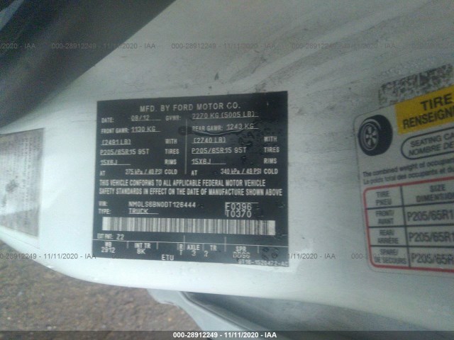 Photo 8 VIN: NM0LS6BN0DT126444 - FORD TRANSIT CONNECT 