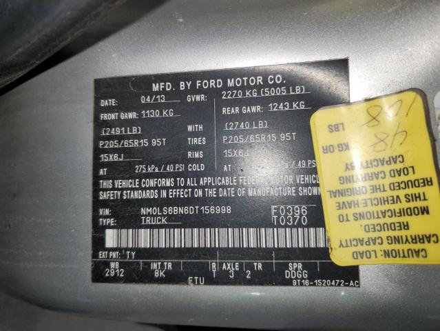 Photo 12 VIN: NM0LS6BN6DT156998 - FORD TRANSIT CO 