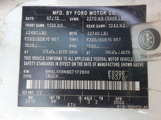 Photo 9 VIN: NM0LS6BN9DT172600 - FORD TRANSIT CO 