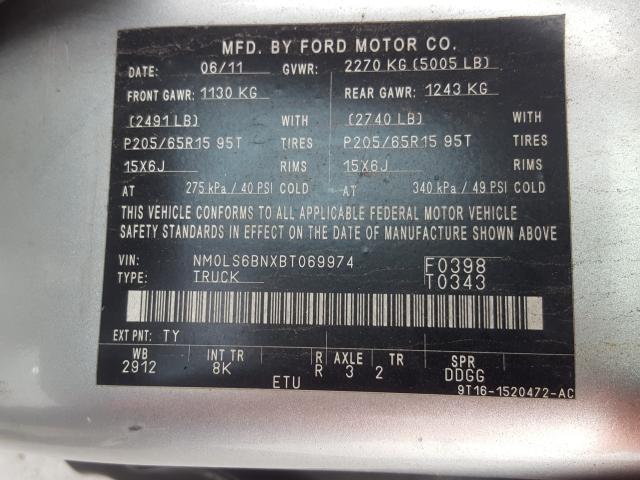 Photo 9 VIN: NM0LS6BNXBT069974 - FORD TRANSIT CO 