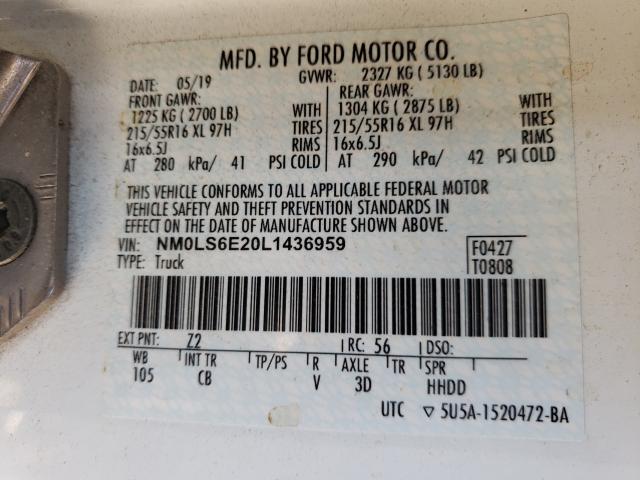 Photo 9 VIN: NM0LS6E20L1436959 - FORD TRANSIT CO 