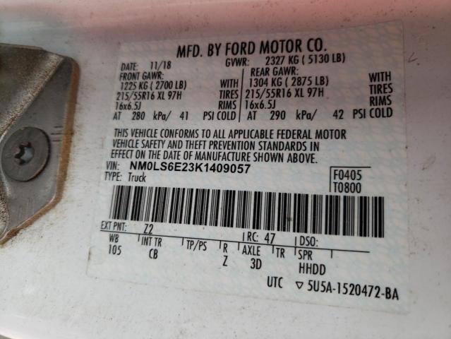 Photo 9 VIN: NM0LS6E23K1409057 - FORD TRANSIT CO 